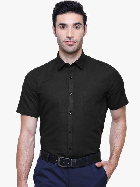 

Southbay Men Black Smart Tailored Fit Solid Formal Shirt