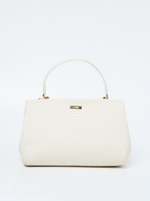 

CODE by Lifestyle Beige Textured Handheld Bag