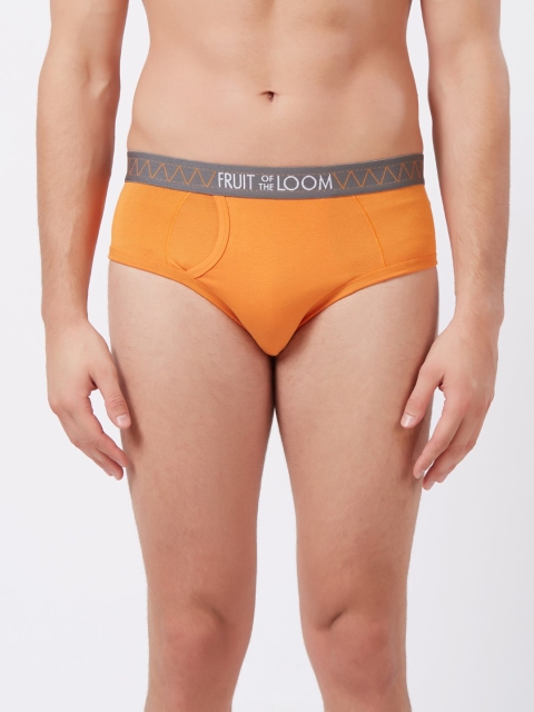 

Fruit of the loom Men Orange Solid Hip Briefs MHB12-N-A1S3