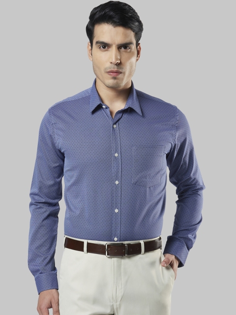 

Next Look Men Blue Regular Fit Printed Formal Shirt