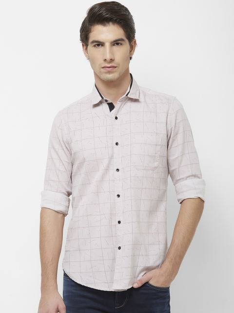 

Killer Men Brown & Grey Regular Fit Checked Casual Shirt