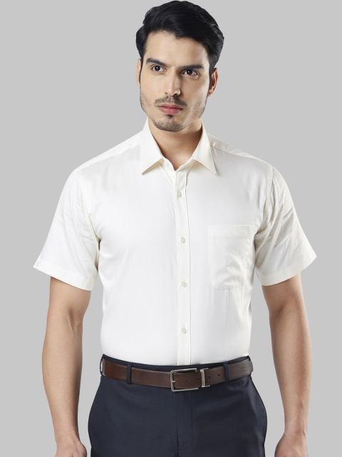 

Raymond Men Off-White Regular Fit Solid Formal Shirt