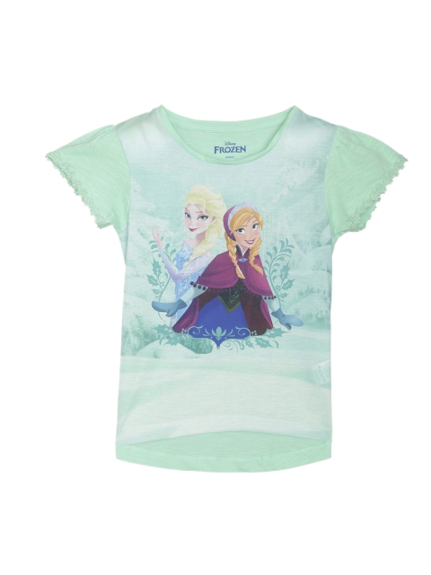 

Kids Ville Frozen featured Blue Tshirt for Girls, Sea green