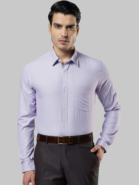 

Next Look Men Purple Slim Fit Checked Formal Shirt