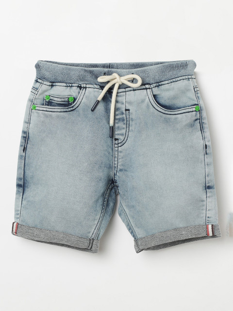 

Bossini Boys Blue Washed Regular Fit Denim Shorts