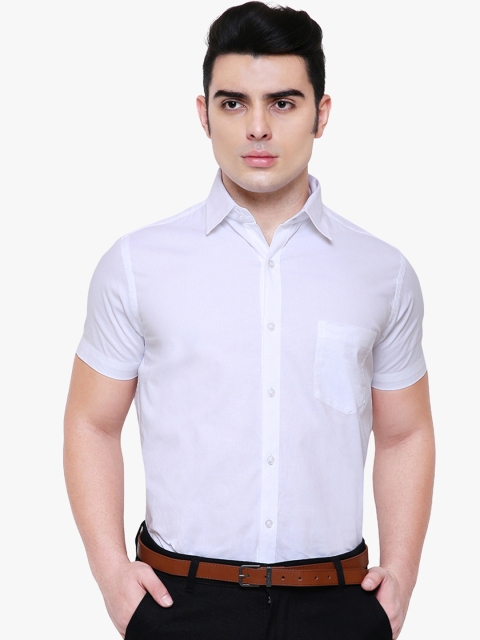 

Southbay Men White Smart Tailored Fit Solid Oxford Formal Shirt