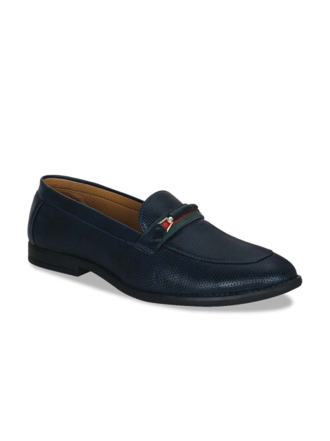 

Get Glamr Men Navy Blue Horsebit Loafers