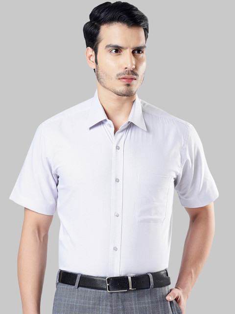 

Raymond Men Blue Regular Fit Printed Formal Shirt