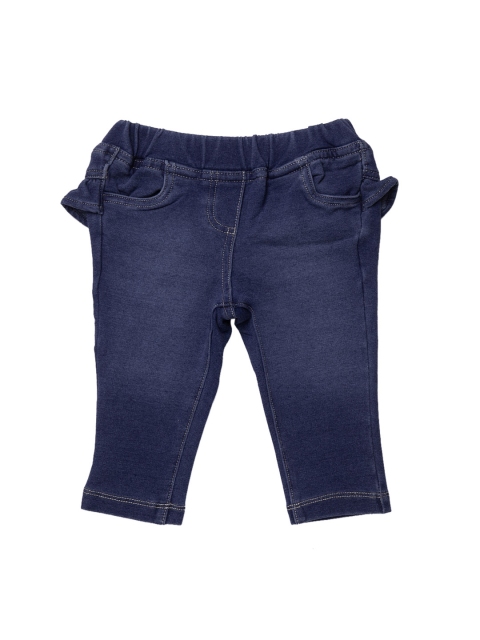 

Chicco Girls Blue Comfort Regular Fit Solid Regular Trousers