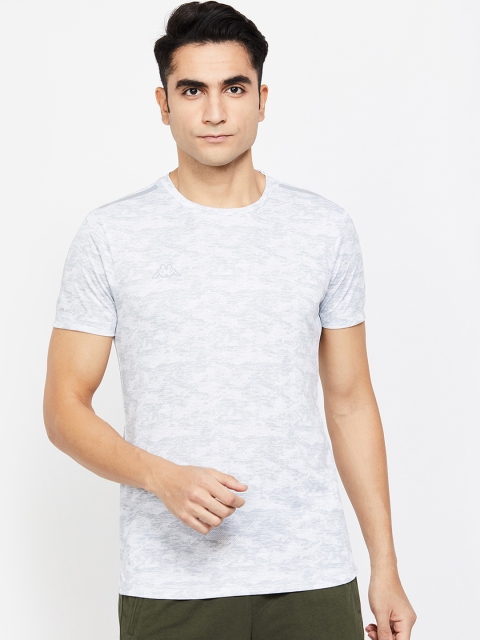 

Kappa Men White Printed Round Neck T-shirt