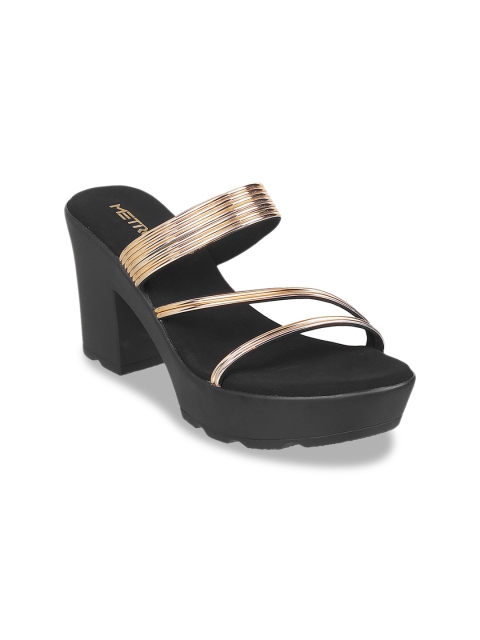 

Metro Women Gold-Toned Solid Heels