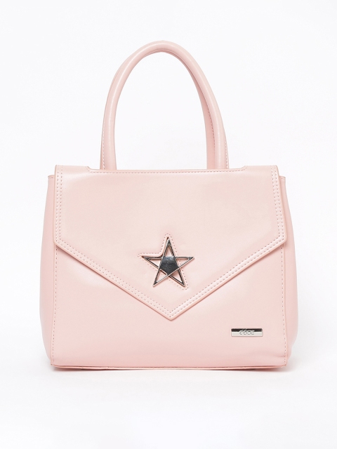 

CODE by Lifestyle Peach-Coloured Solid Handheld Bag