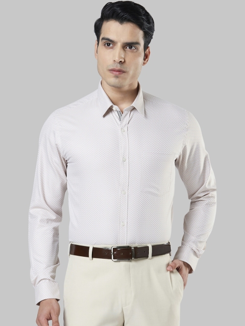 

Next Look Men Brown & White Regular Fit Printed Formal Shirt