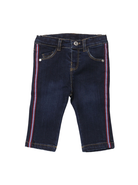 Boys Blue Regular Fit Mid-Rise Clean Look Stretchable Jeans