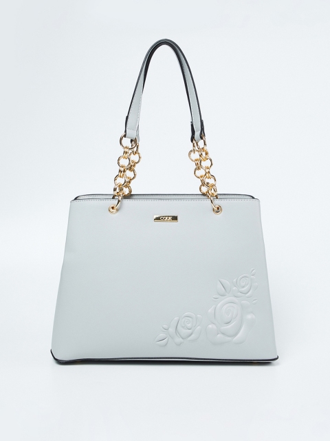 

CODE by Lifestyle Grey Solid Handheld Bag