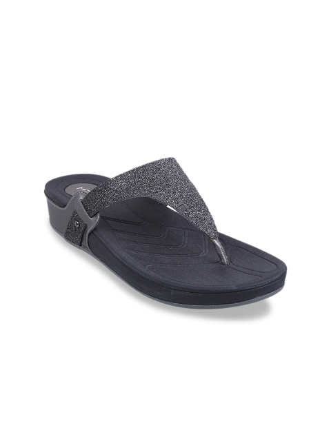 

Metro Women Charcoal Grey Embellished Heels