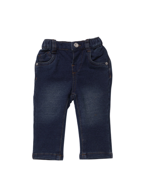 

Chicco Boys Navy Blue Regular Fit Solid Regular Trousers