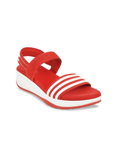 

Metro Women Red & White Striped Heels