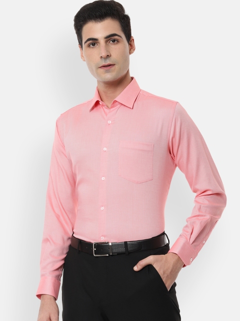 

Van Heusen Men Pink Regular Fit Solid Formal Shirt