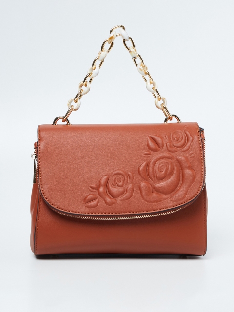 

CODE by Lifestyle Tan Brown Textured Handheld Bag