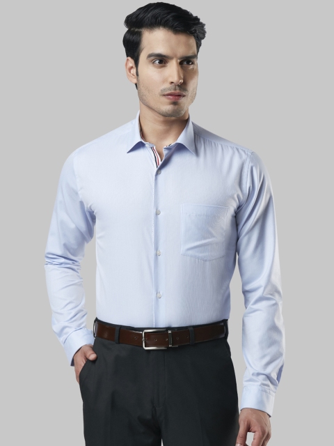 

Next Look Men Blue Slim Fit Solid Formal Shirt