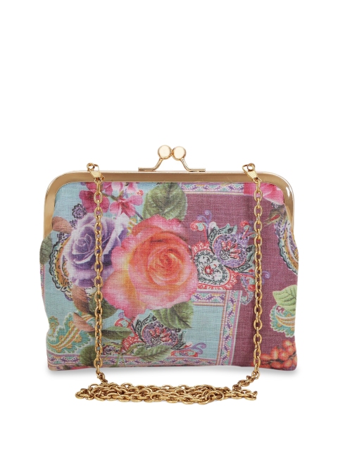 

Tarini Nirula Blue & Pink Printed Clutch