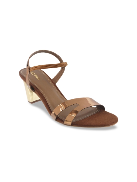 

Metro Women Gold-Toned Solid Heels