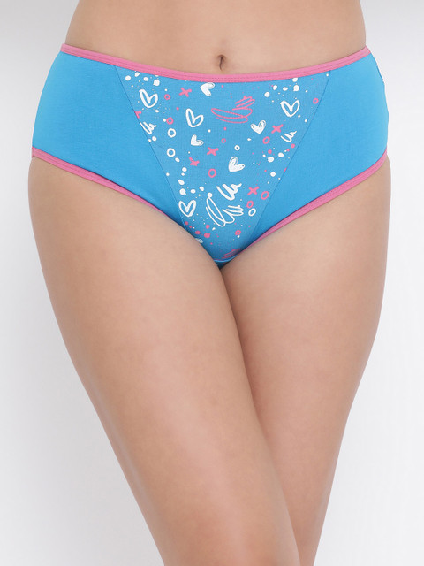 

Clovia Women Blue & White Printed Hipster Briefs PN3385S03S