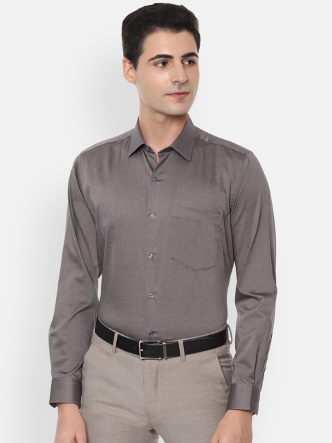 

Van Heusen Men Grey Regular Fit Solid Formal Shirt