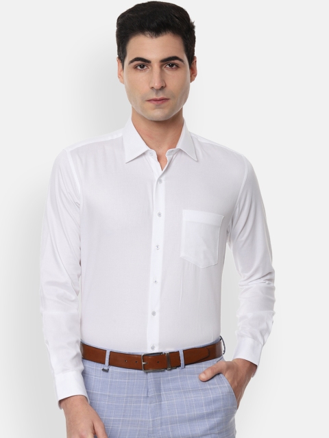 

Van Heusen Men White Slim Fit Solid Formal Shirt