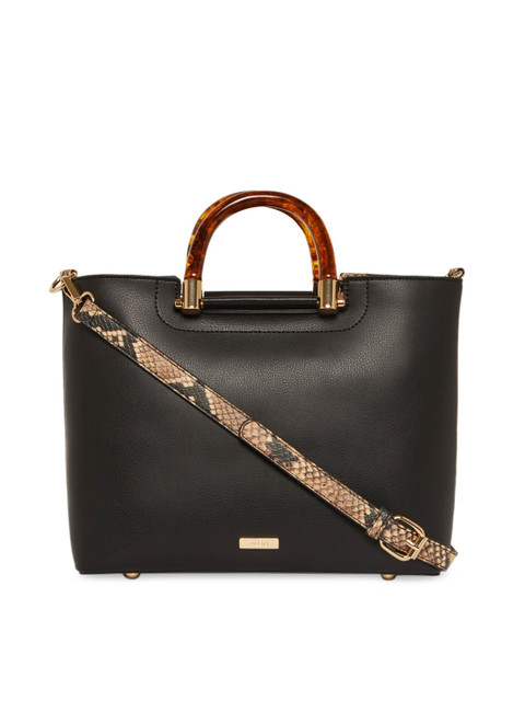 

ALDO Black Solid Handheld Bag