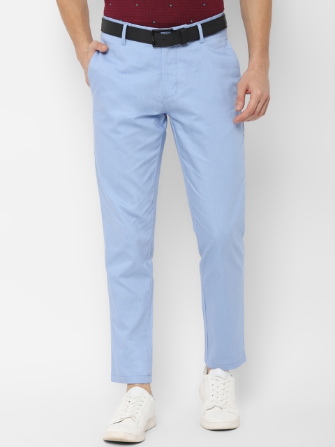 

Allen Solly Men Blue Slim Fit Solid Regular Trousers