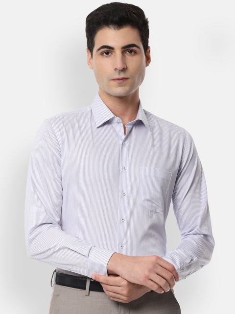 

Van Heusen Men Blue & White Slim Fit Striped Formal Shirt