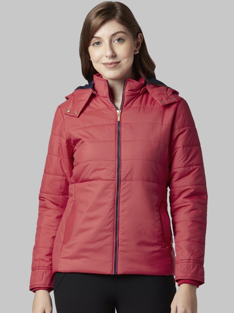 

Park Avenue Woman Red Solid Padded Jacket