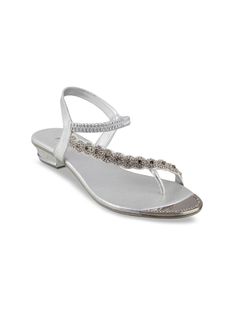 

Metro Women Silver-Toned Embellished Heels