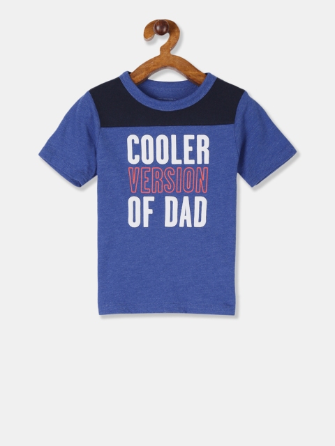 

The Childrens Place Boys Blue Printed Round Neck T-shirt