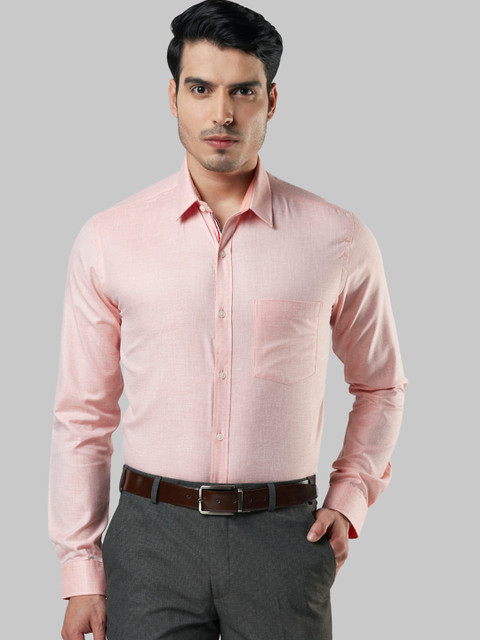 

Next Look Men Orange Slim Fit Solid Formal Shirt