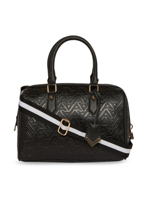 

ALDO Black Textured Handheld Bag
