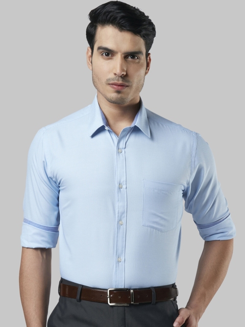 

Next Look Men Blue Slim Fit Printed Formal Shirt