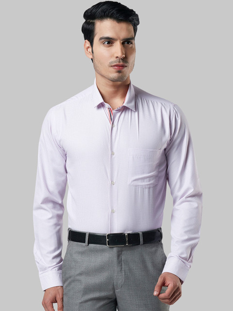 

Next Look Men Purple Slim Fit Printed Formal Shirt