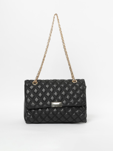 

CODE by Lifestyle Black Textured Handheld Bag