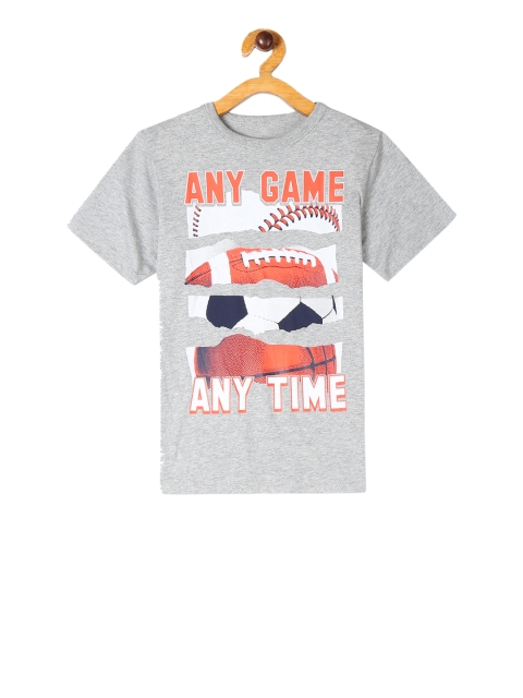 

The Childrens Place Boys Grey Printed Round Neck T-shirt