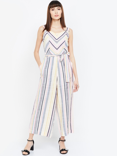 

CODE by Lifestyle Women Multicoloured Striped Basic Jumpsuit, Multi