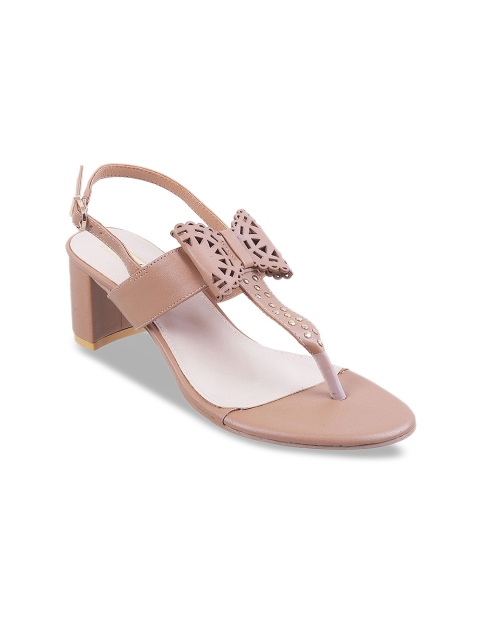 

Metro Women Beige Solid Block Heels