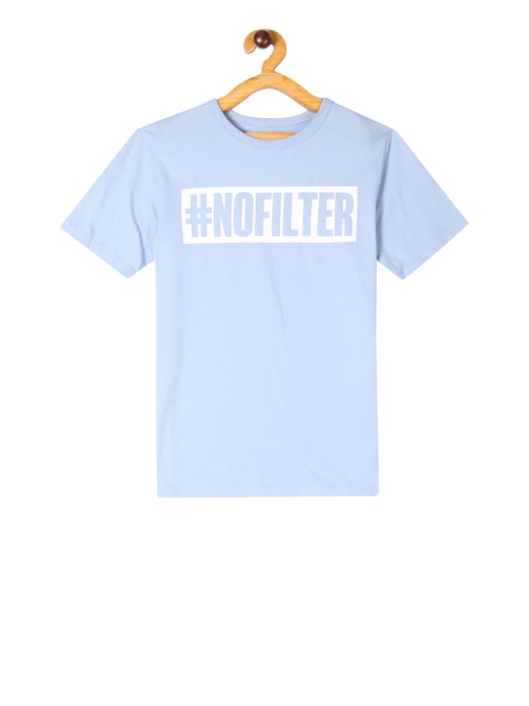 

The Childrens Place Boys Blue Printed Round Neck T-shirt