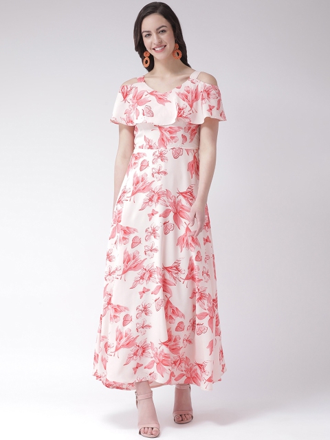 

Latin Quarters Women Pink Floral Printed Maxi Dress