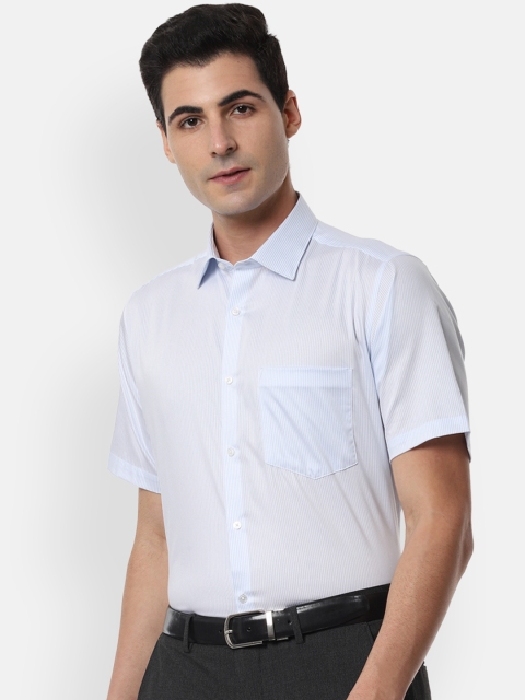 

Van Heusen Men Blue Regular Fit Striped Formal Shirt
