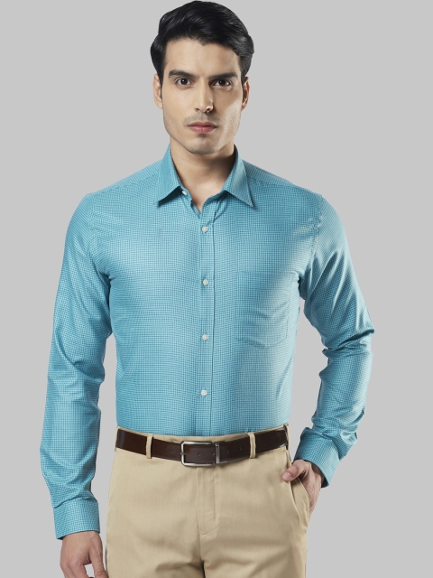 

Next Look Men Blue Regular Fit Checked Formal Shirt