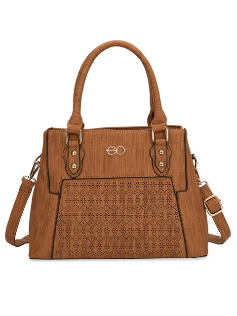 

E2O Khaki Solid Handheld Bag