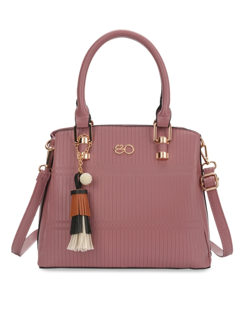 

E2O Pink Textured Shoulder Bag